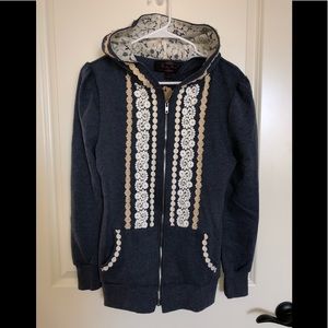NWT!! Super cute zip up hoodie:)